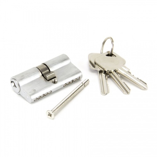 Satin Chrome 30/30 5pin Euro Cylinder KA